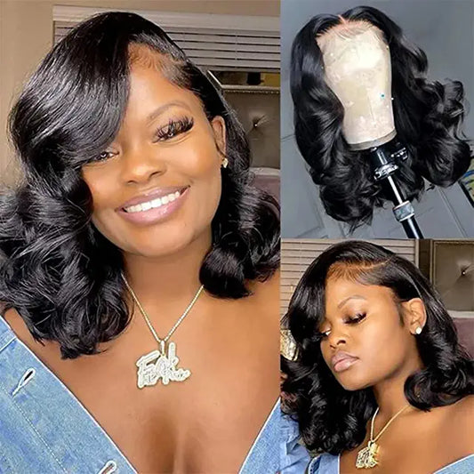 HD Glueless Preplucked Invisible Lace Full Frontal Wig #00733