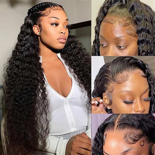HD Glueless Preplucked Invisible Lace Full Frontal Wig #00711