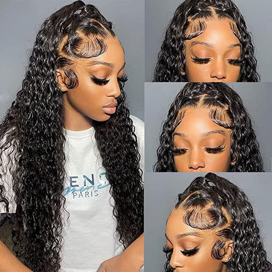 HD Glueless Preplucked Invisible Lace Full Frontal Wig #00710