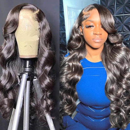 HD Glueless Preplucked Invisible Lace Full Frontal Wig #00702