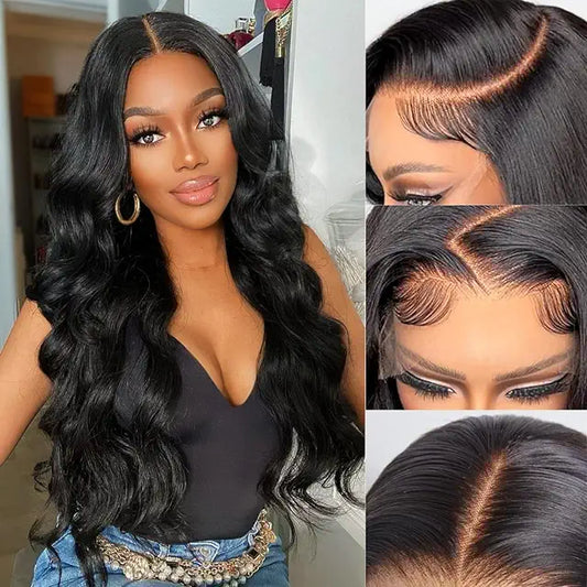 HD Glueless Preplucked Invisible Lace Full Frontal Wig #00836