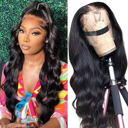 HD Glueless Preplucked Invisible Lace Full Frontal Wig #00829