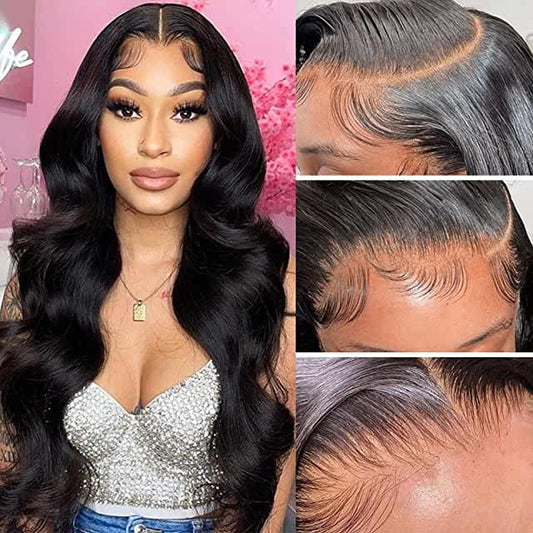 HD Glueless Preplucked Invisible Lace Closure Wig #00723