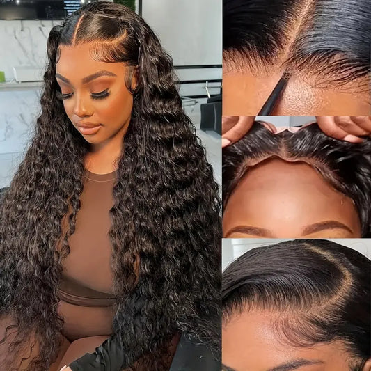 HD Glueless Preplucked Invisible Lace Full Frontal Wig #00822