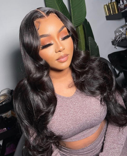 HD Glueless Preplucked Invisible Lace Full Frontal Wig #00825