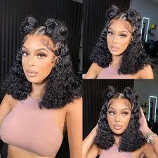 HD Glueless Preplucked Invisible Lace Full Frontal Wig #00746