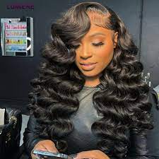 HD Glueless Preplucked Invisible Lace Full Frontal Wig #00739