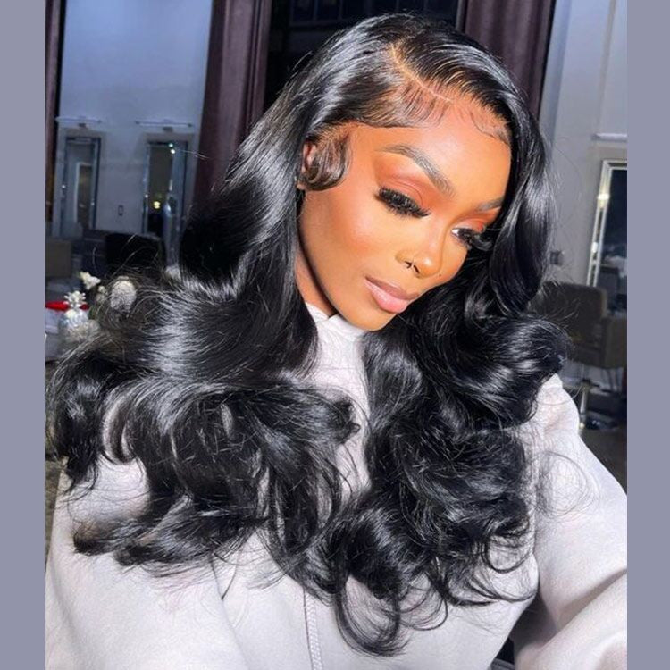 HD Glueless Preplucked Invisible Lace Full Frontal Wig #00815